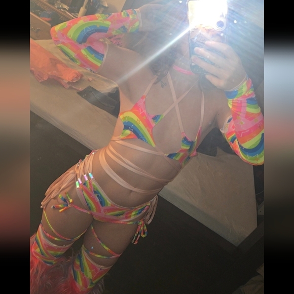 Custom CyberFyber Rave Outfit - Picture 4 of 4